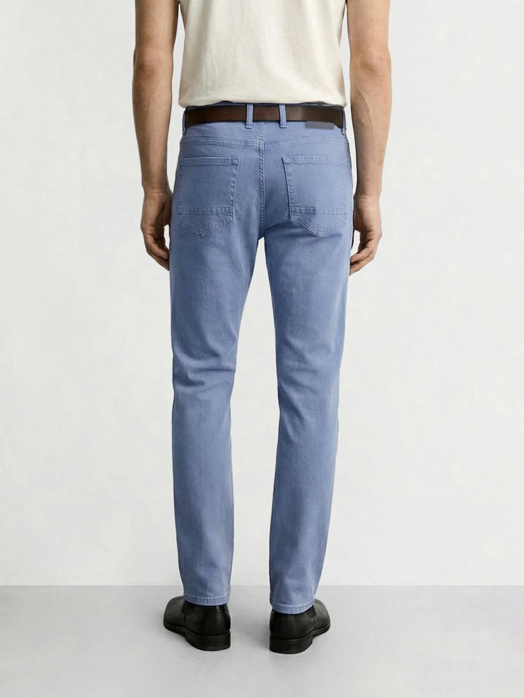 Men's Blue Slim Fit Casual Jeans - Image 3