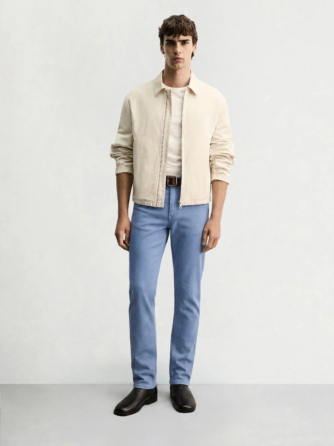 Men's Blue Slim Fit Casual Jeans - Image 4