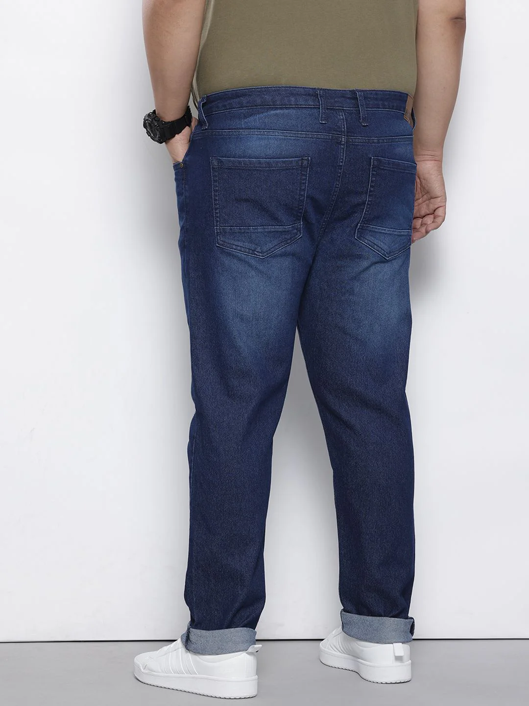 Men's Blue Slim Fit Casual Jeans - Image 3