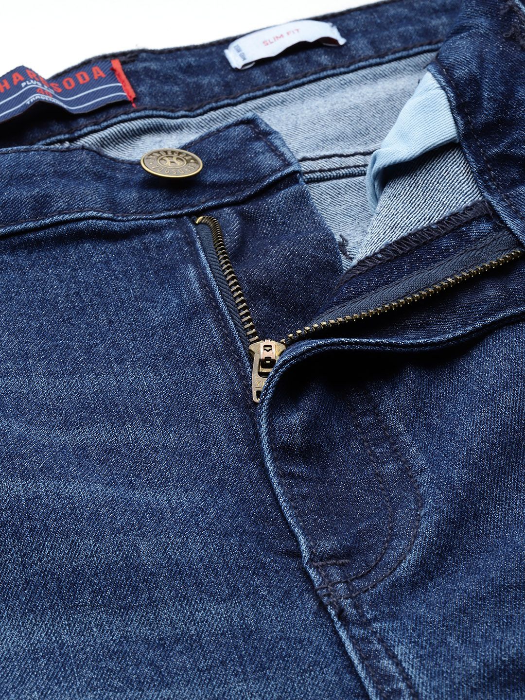 Men's Blue Slim Fit Casual Jeans - Image 5