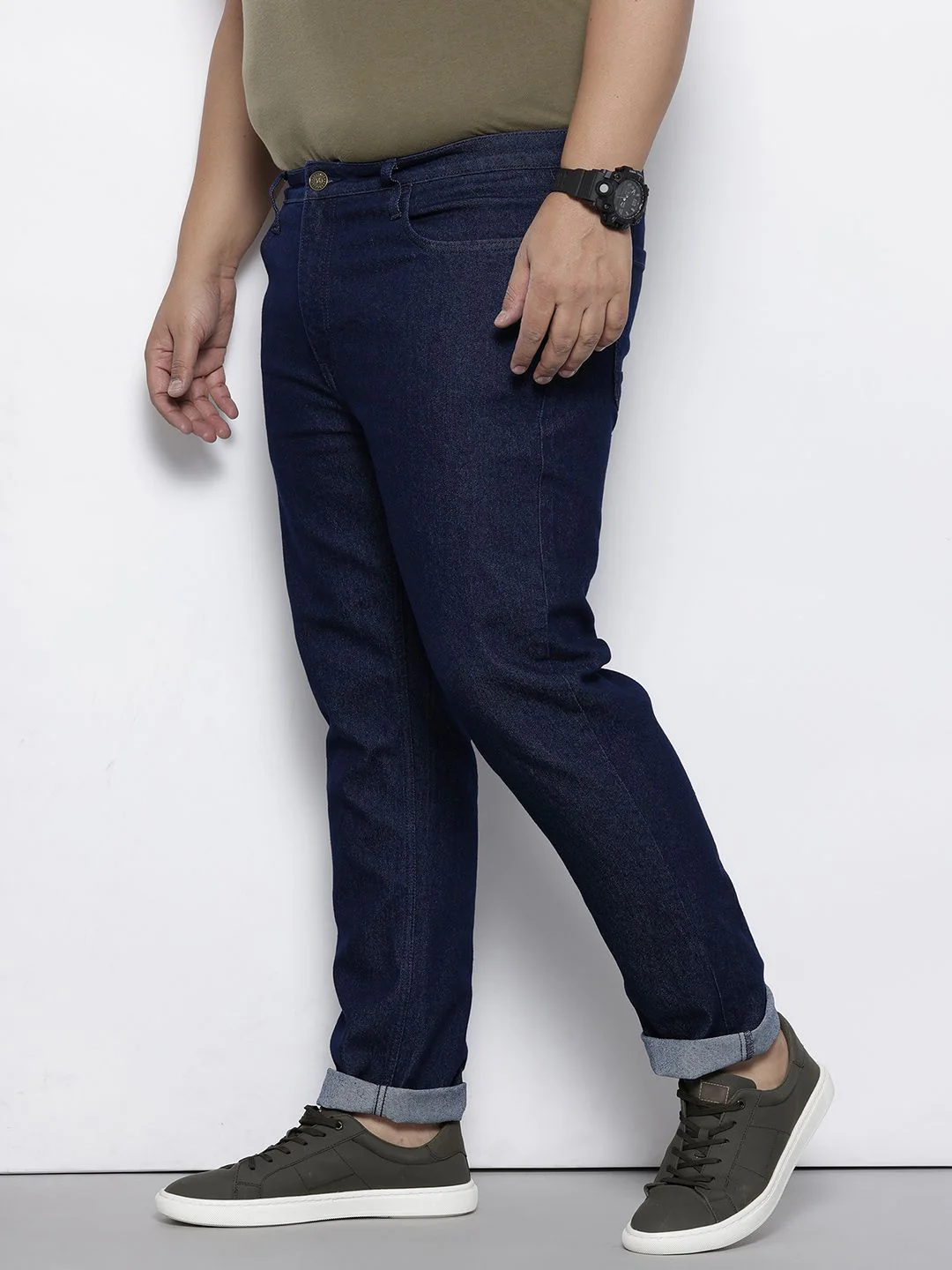 Men's Blue Slim Fit Casual Jeans - Image 2