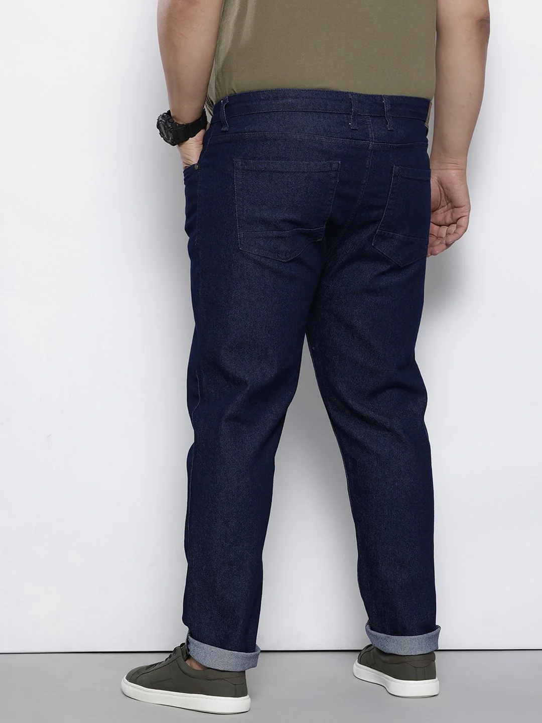 Men's Blue Slim Fit Casual Jeans - Image 3