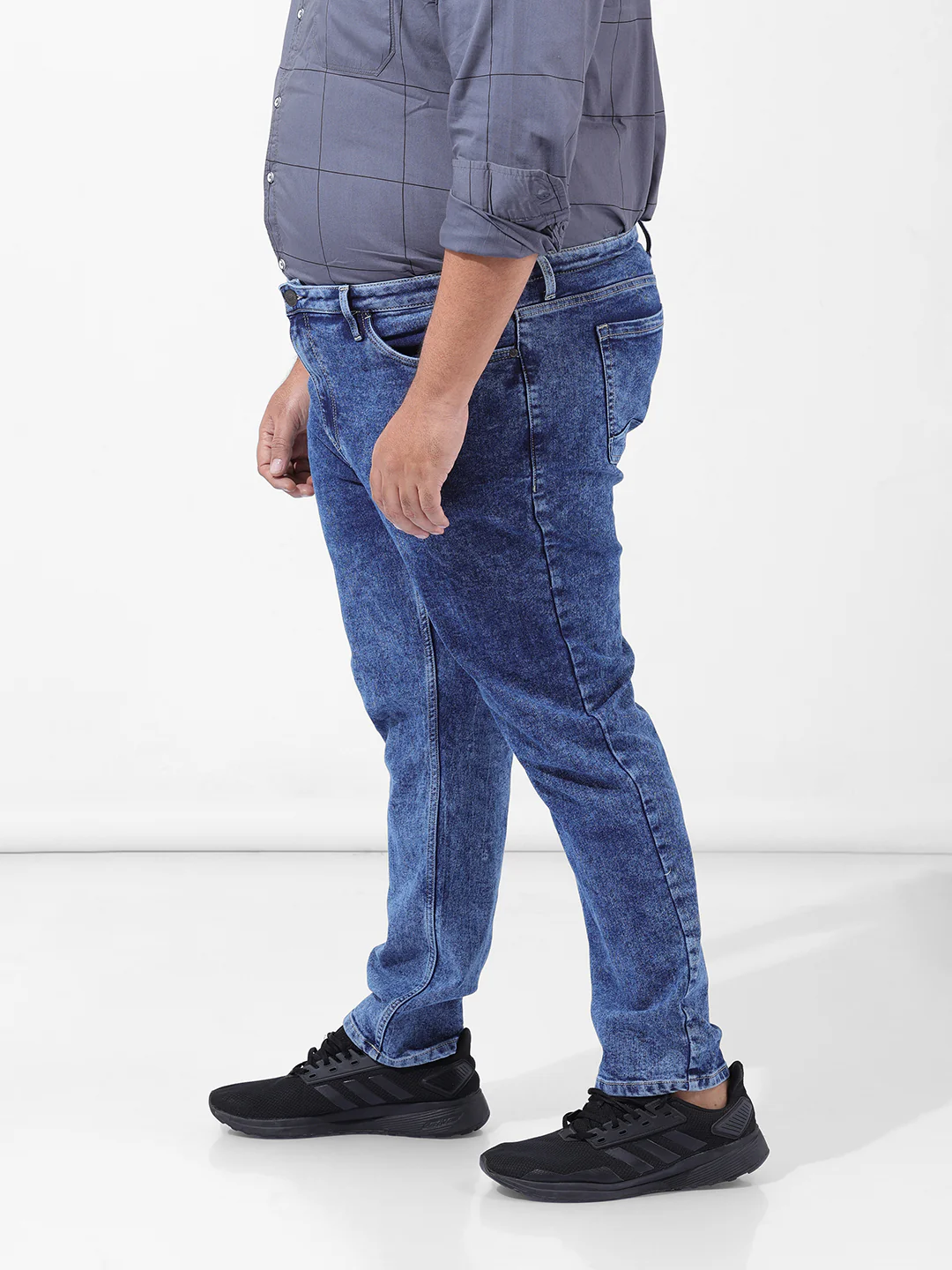 Men's Blue Slim Fit Casual Jeans - Image 2