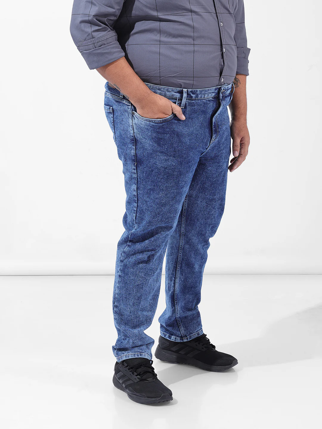 Men's Blue Slim Fit Casual Jeans - Image 3