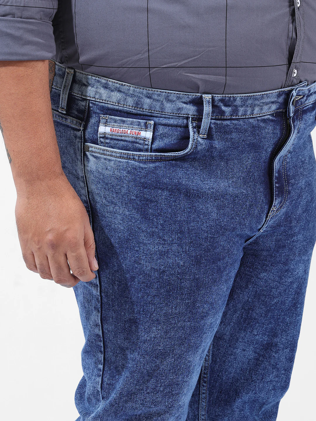 Men's Blue Slim Fit Casual Jeans - Image 5