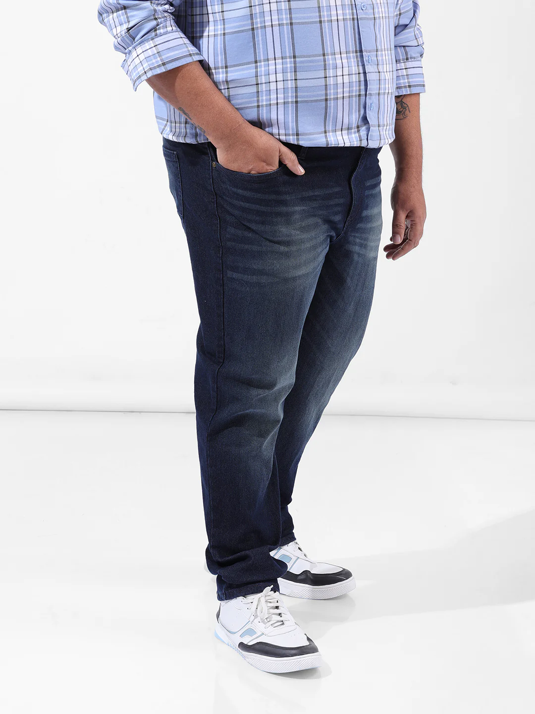 Men's Blue Slim Fit Casual Jeans - Image 3