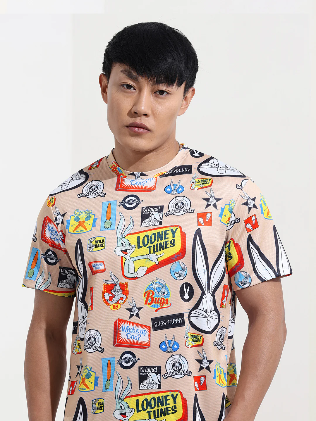 Men's Printed Applique Slim Fit T-shirt - Image 3