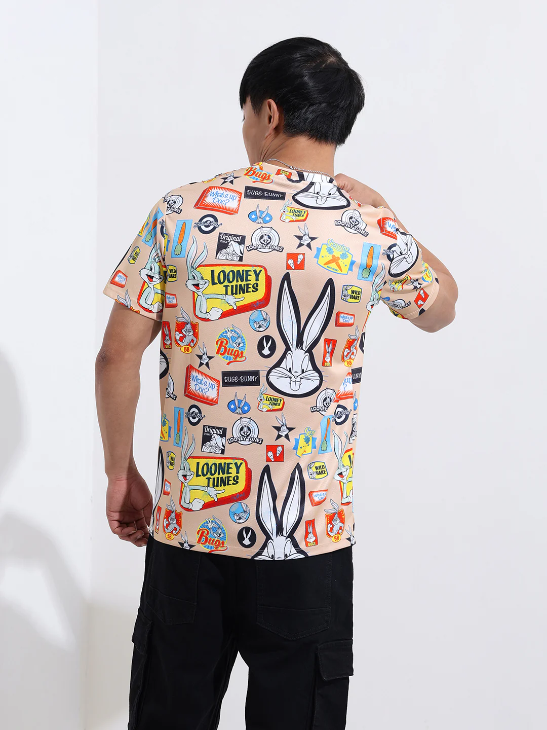 Men's Printed Applique Slim Fit T-shirt - Image 7