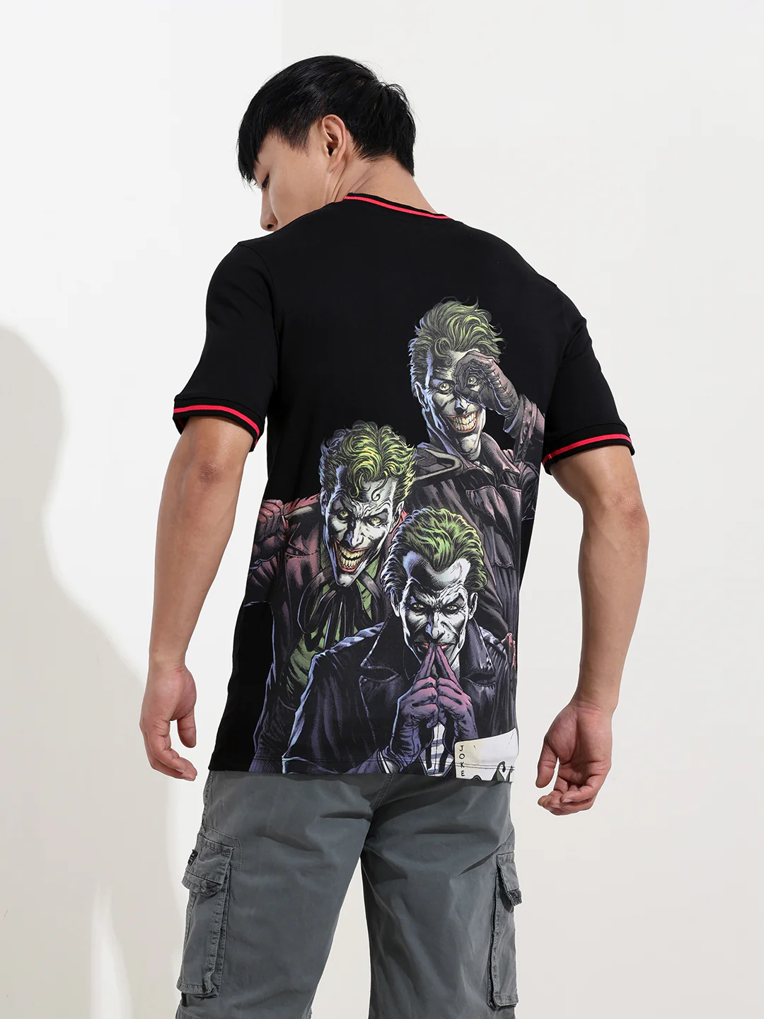 Men's Joker Graphic Printed Round Neck Cotton's T-shirt - Image 7