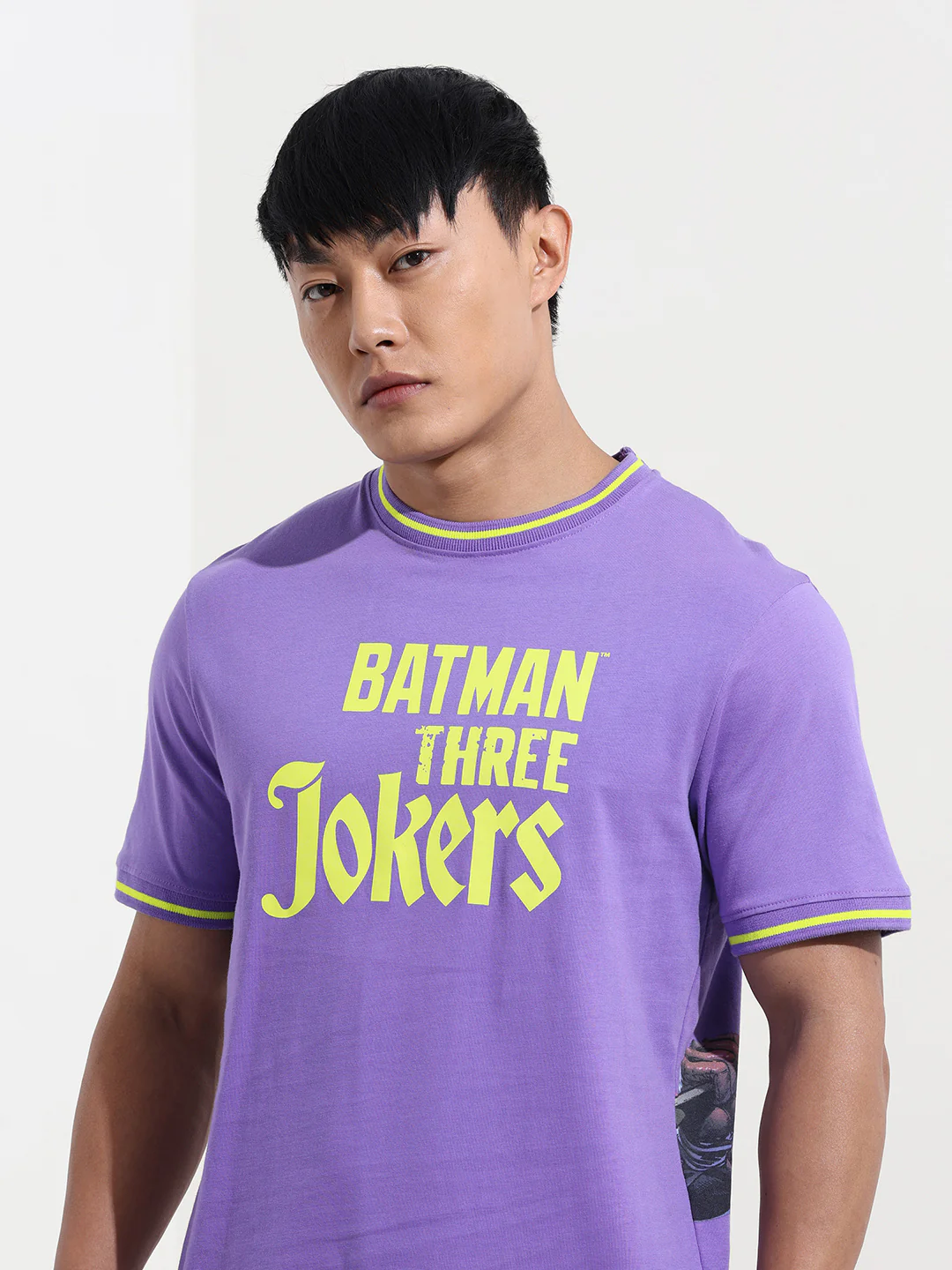 Men's Joker Typography Printed Round Neck Cotton's Slim Fit T-shirt - Image 3