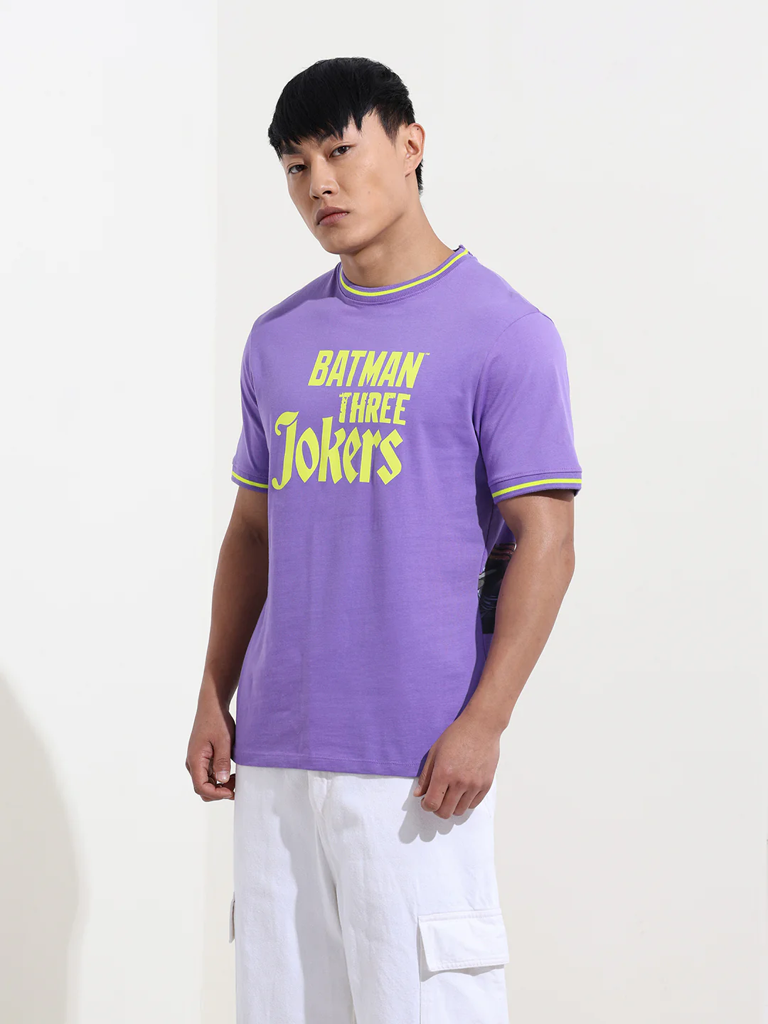Men's Joker Typography Printed Round Neck Cotton's Slim Fit T-shirt - Image 4