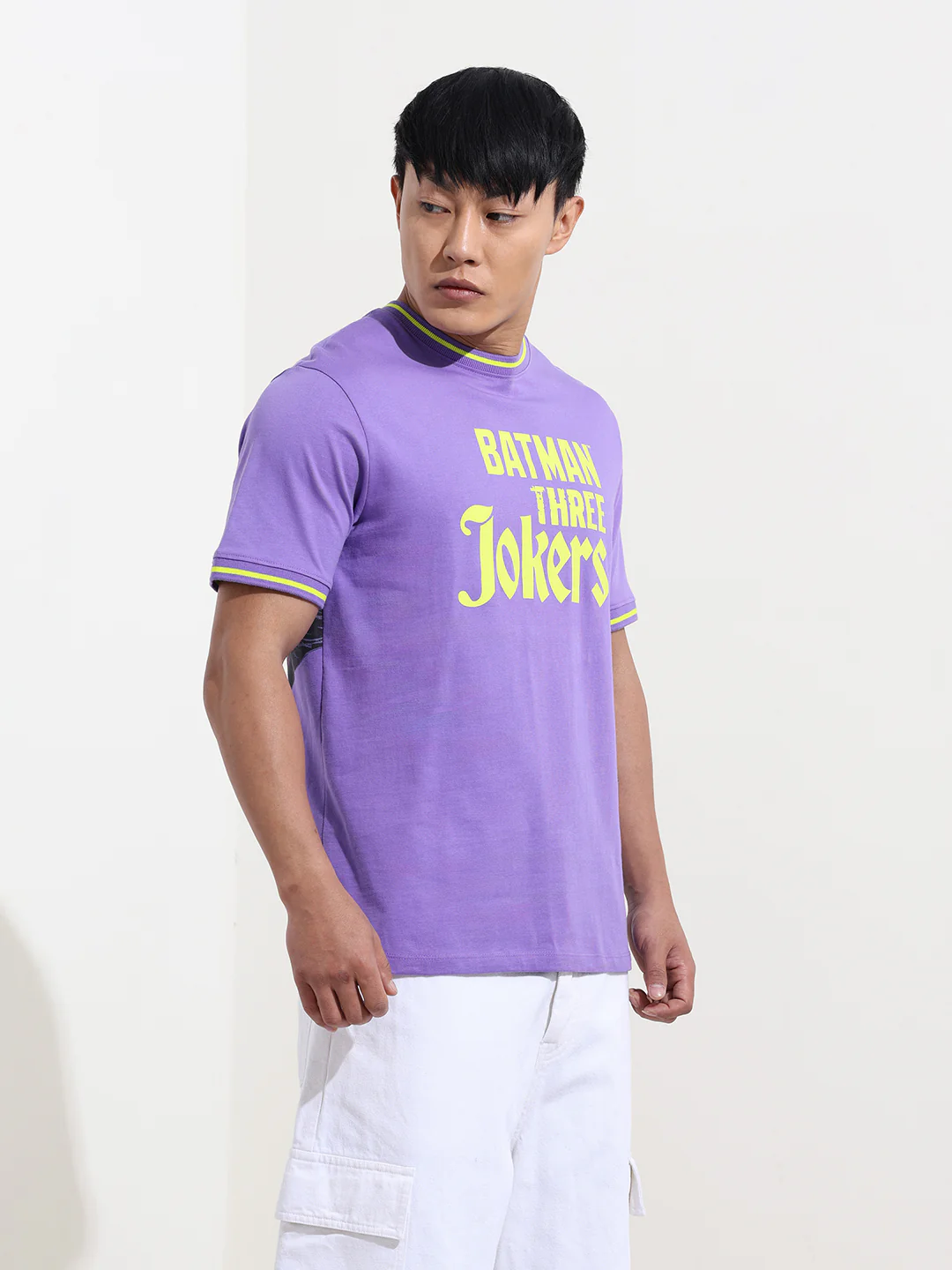 Men's Joker Typography Printed Round Neck Cotton's Slim Fit T-shirt - Image 5