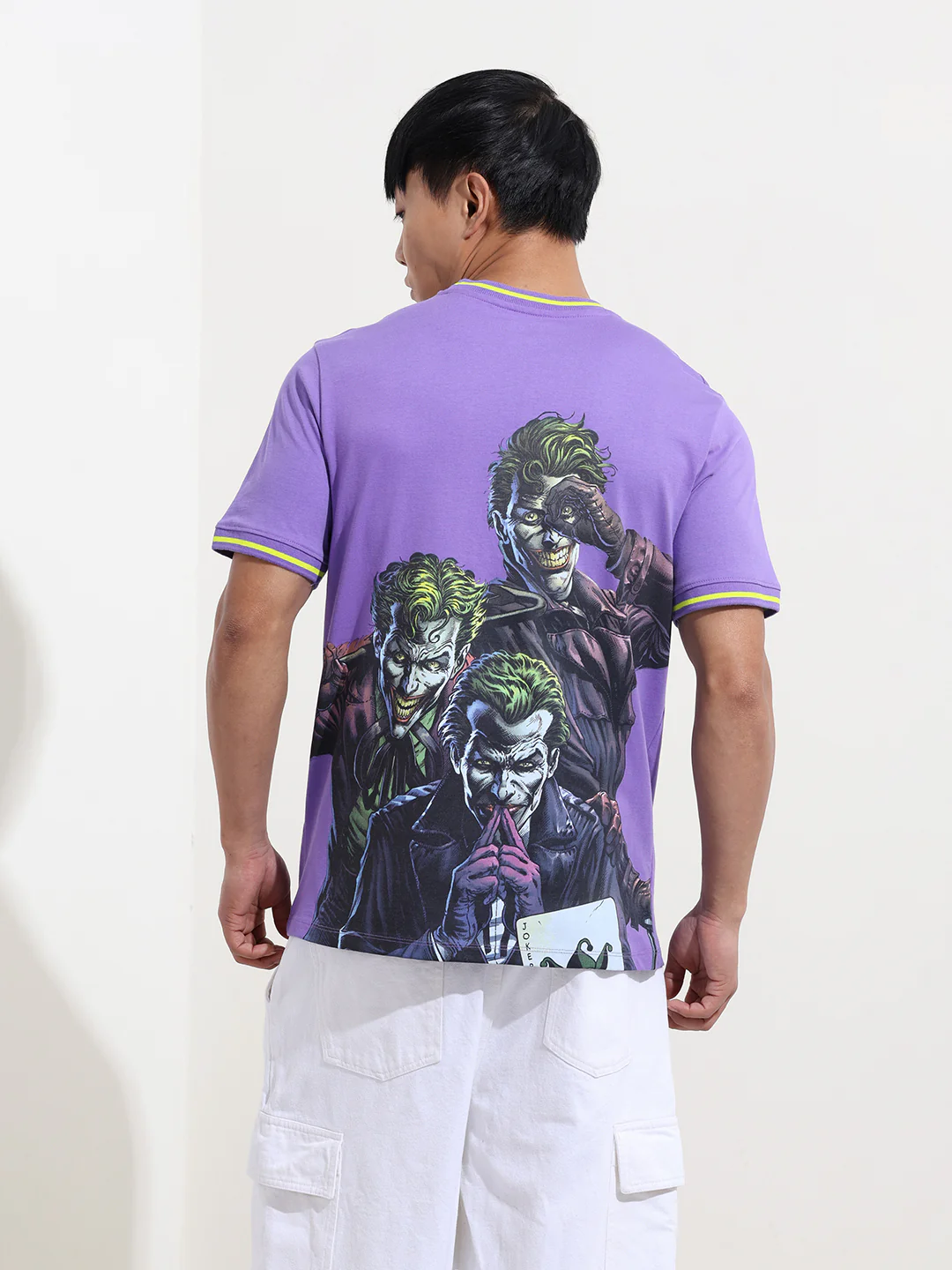 Men's Joker Typography Printed Round Neck Cotton's Slim Fit T-shirt - Image 7