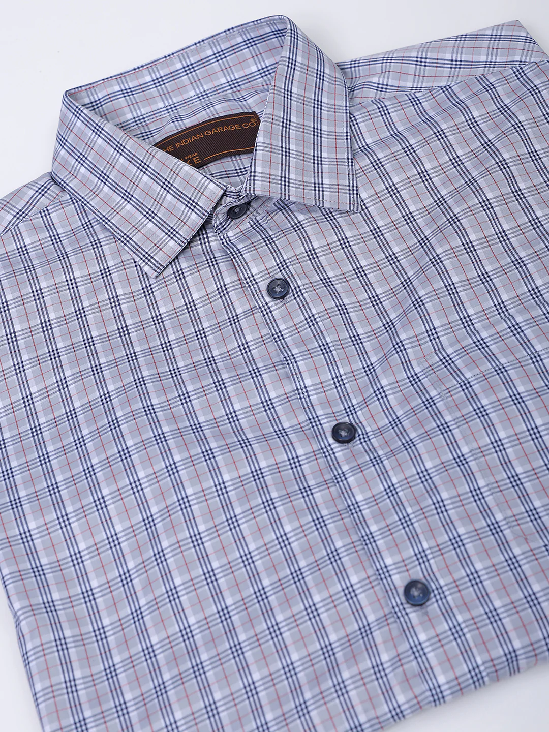 Men's Slim Fit Checked Formal Shirt - Image 8