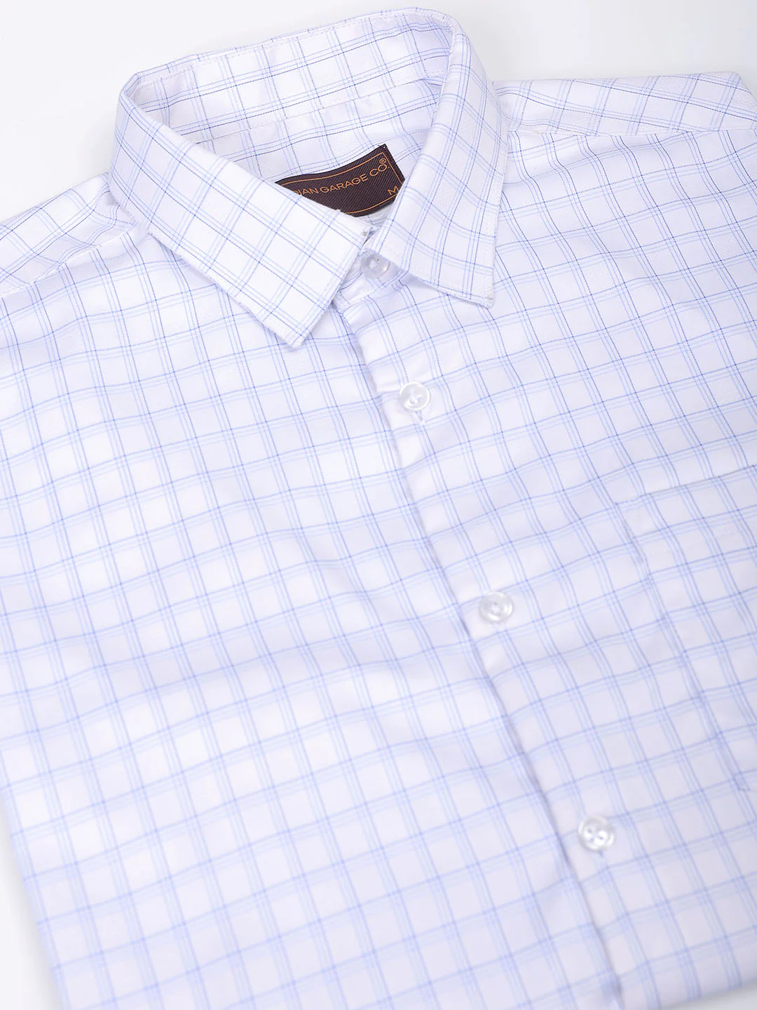 Men's Slim Fit Checked Formal Shirt - Image 8