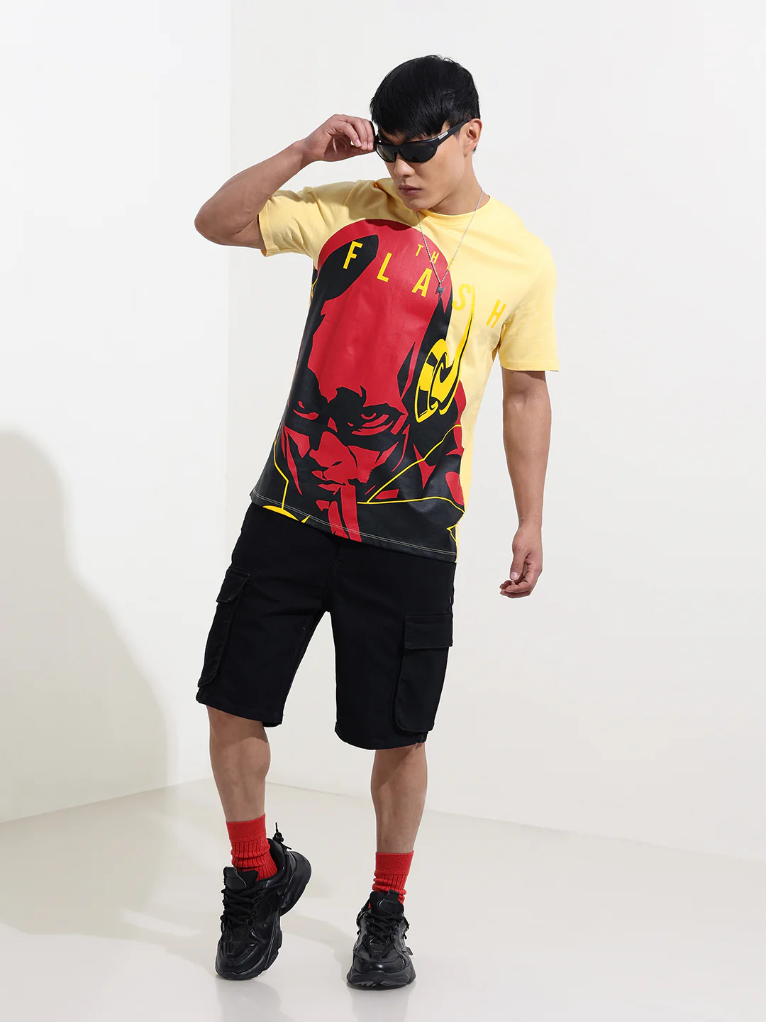 Men's Printed Applique Slim Fit T-shirt - Image 2