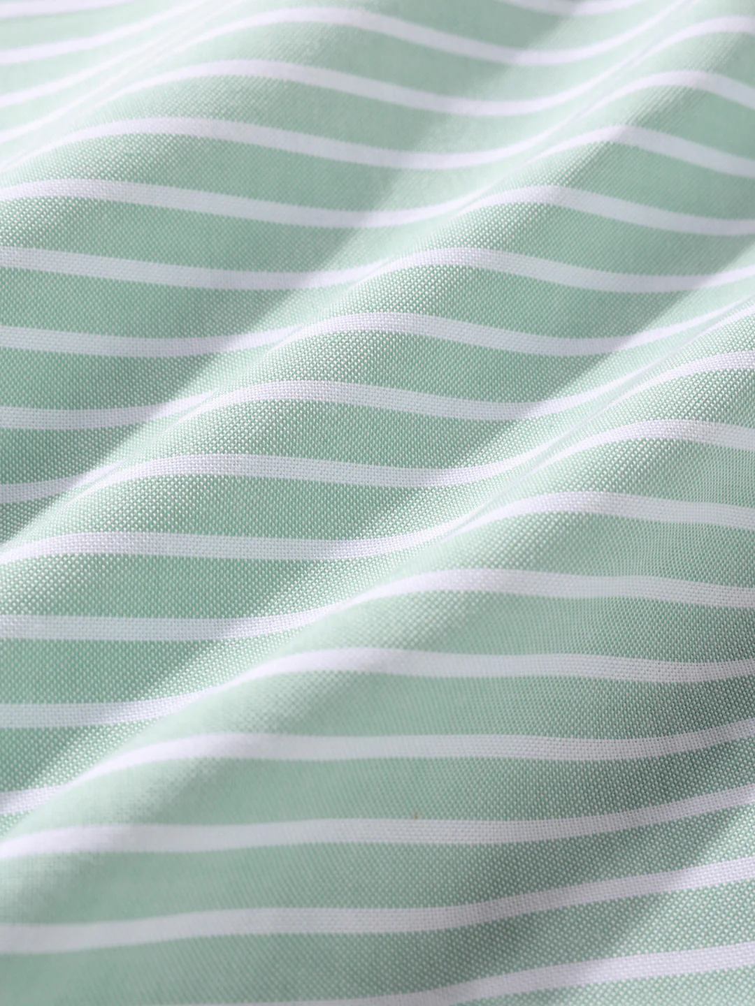 Men's Green Slim Fit Striped Striped Shirt - Image 8