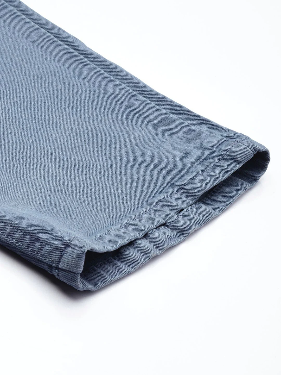 Men's Elemental Blue Slim Fit Solid Casual Jeans - Image 7