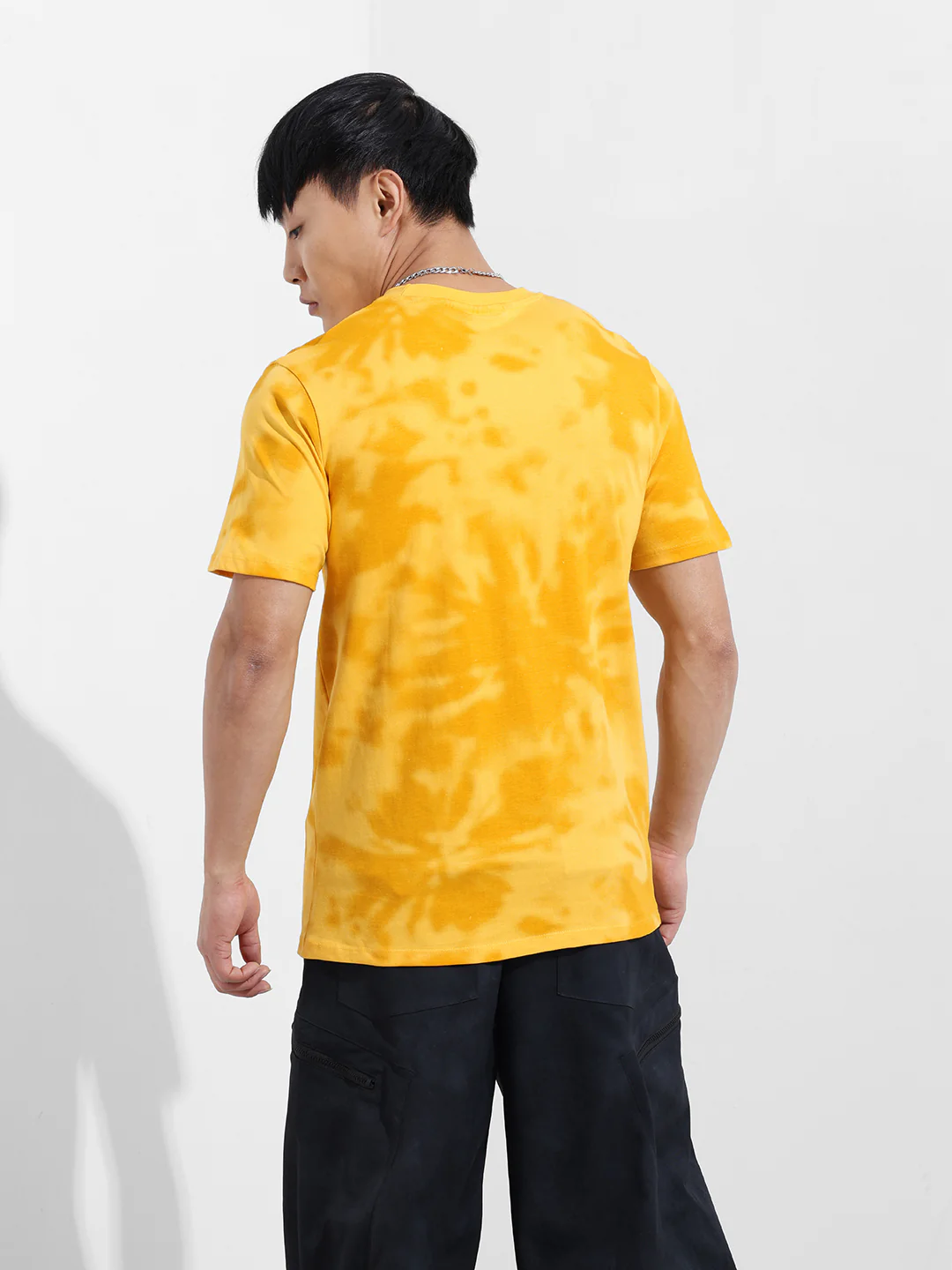 Men's Yellow Slim Fit Character Batman Printed Crew Neck T-Shirt - Image 6