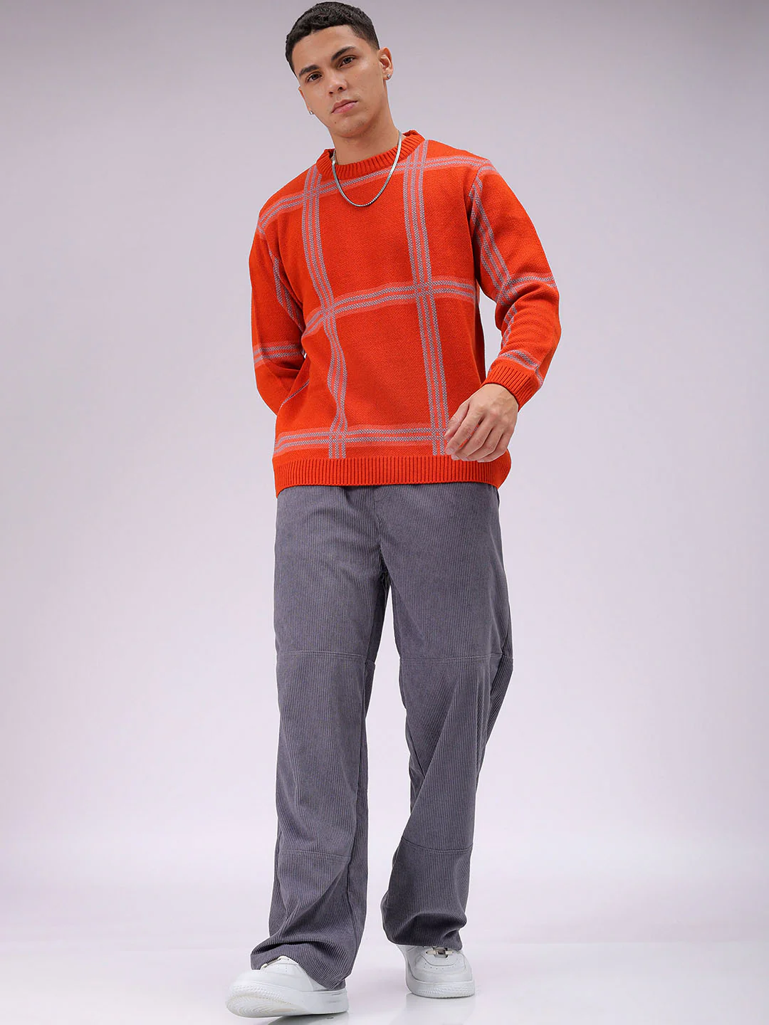 Men's Steel grey Relaxed Fit Solid Athletic  Jogger - Image 2