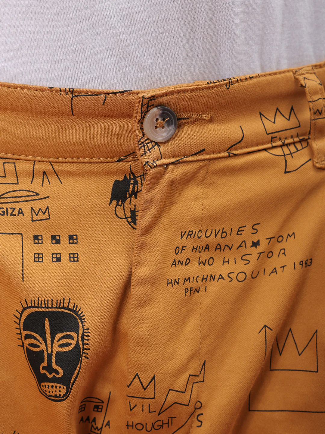Men's Cashew Relaxed Fit Printed Casual Shorts - Image 6