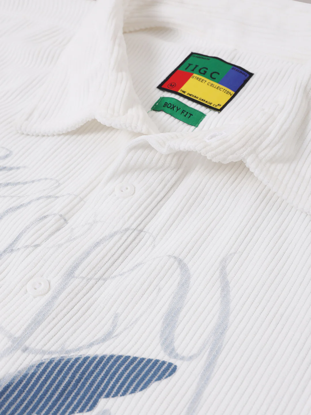 Men's White Boxy Fit Graphic Printed Street Wear Topwear - Image 6