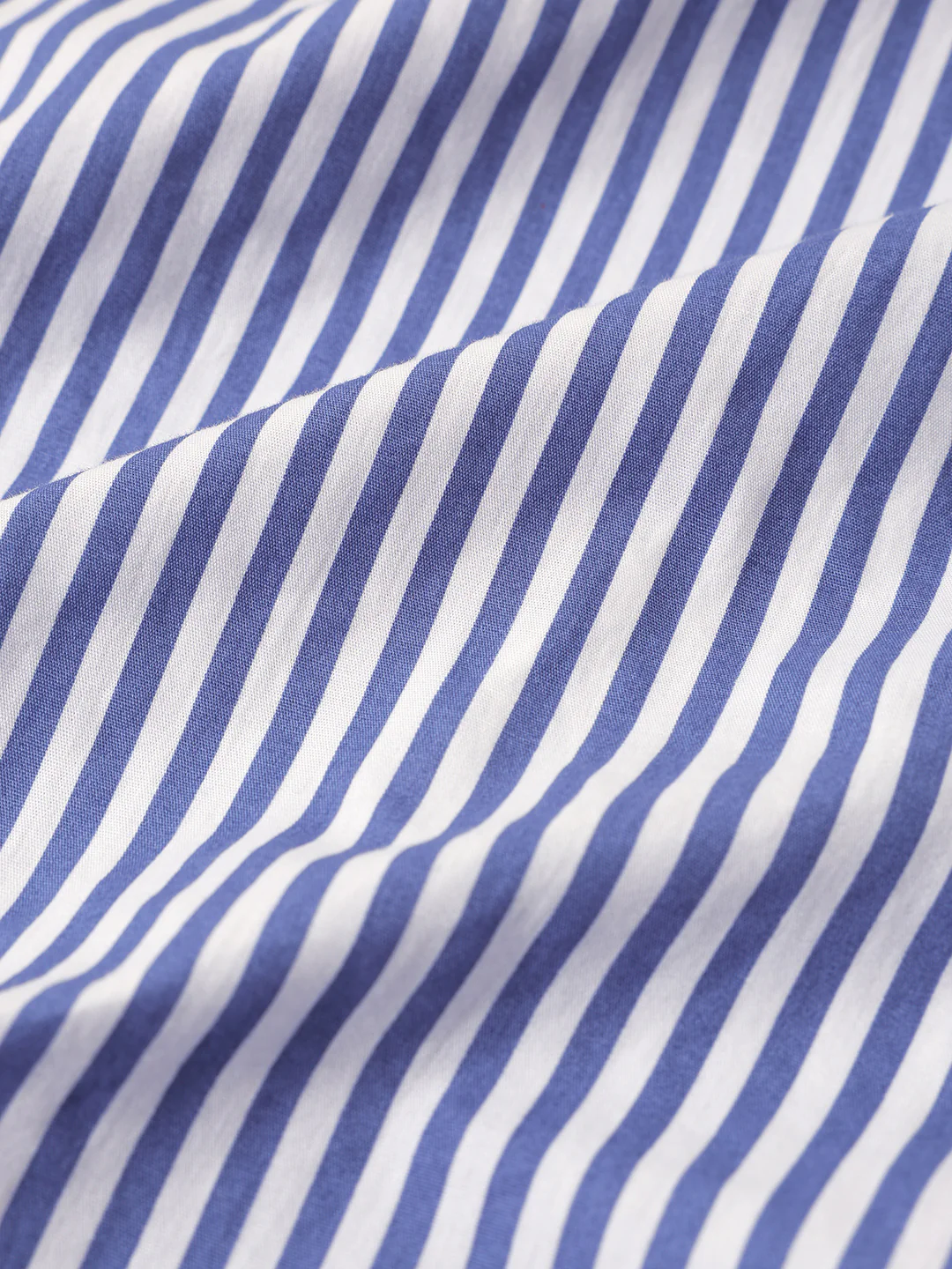 Men's White Oversized Fit Striped Street Wear Shirt - Image 9