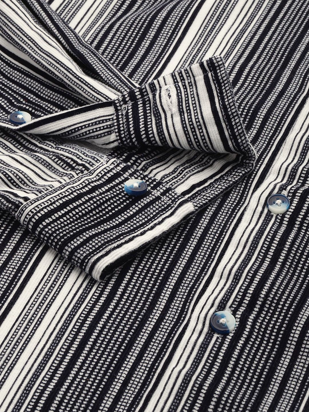Men's White Regular Fit Printed Casual Shirt - Image 6