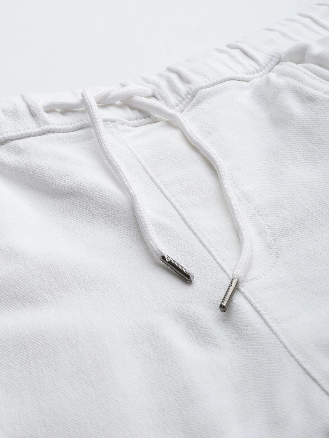 Men's White Regular Fit Solid Utility Jeans - Image 3