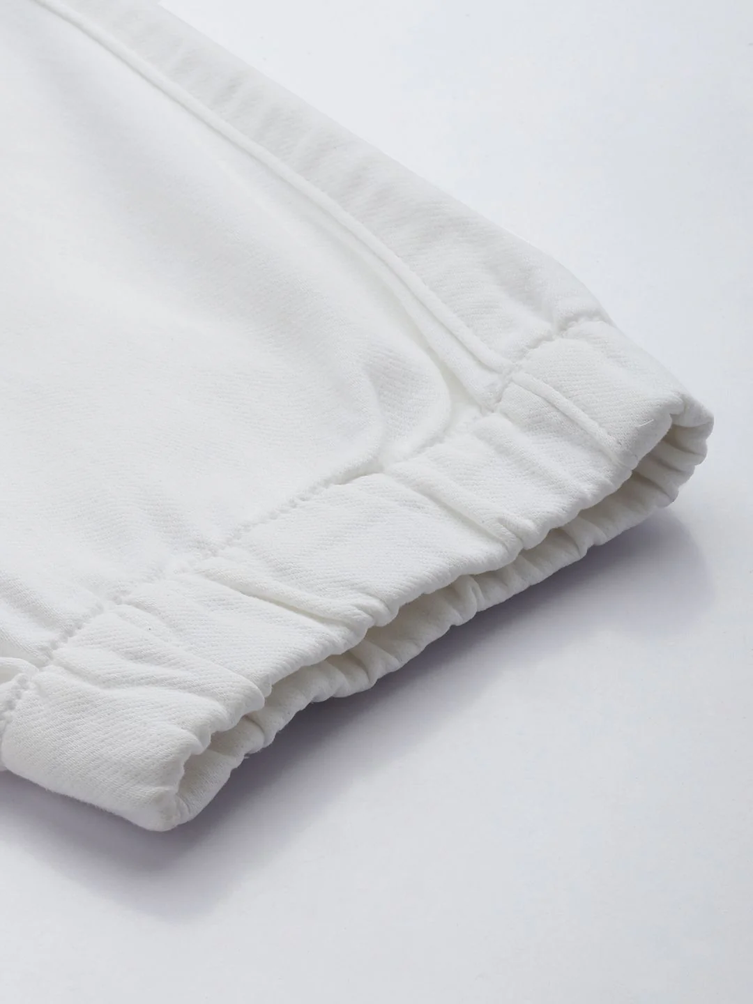 Men's White Regular Fit Solid Utility Jeans - Image 7