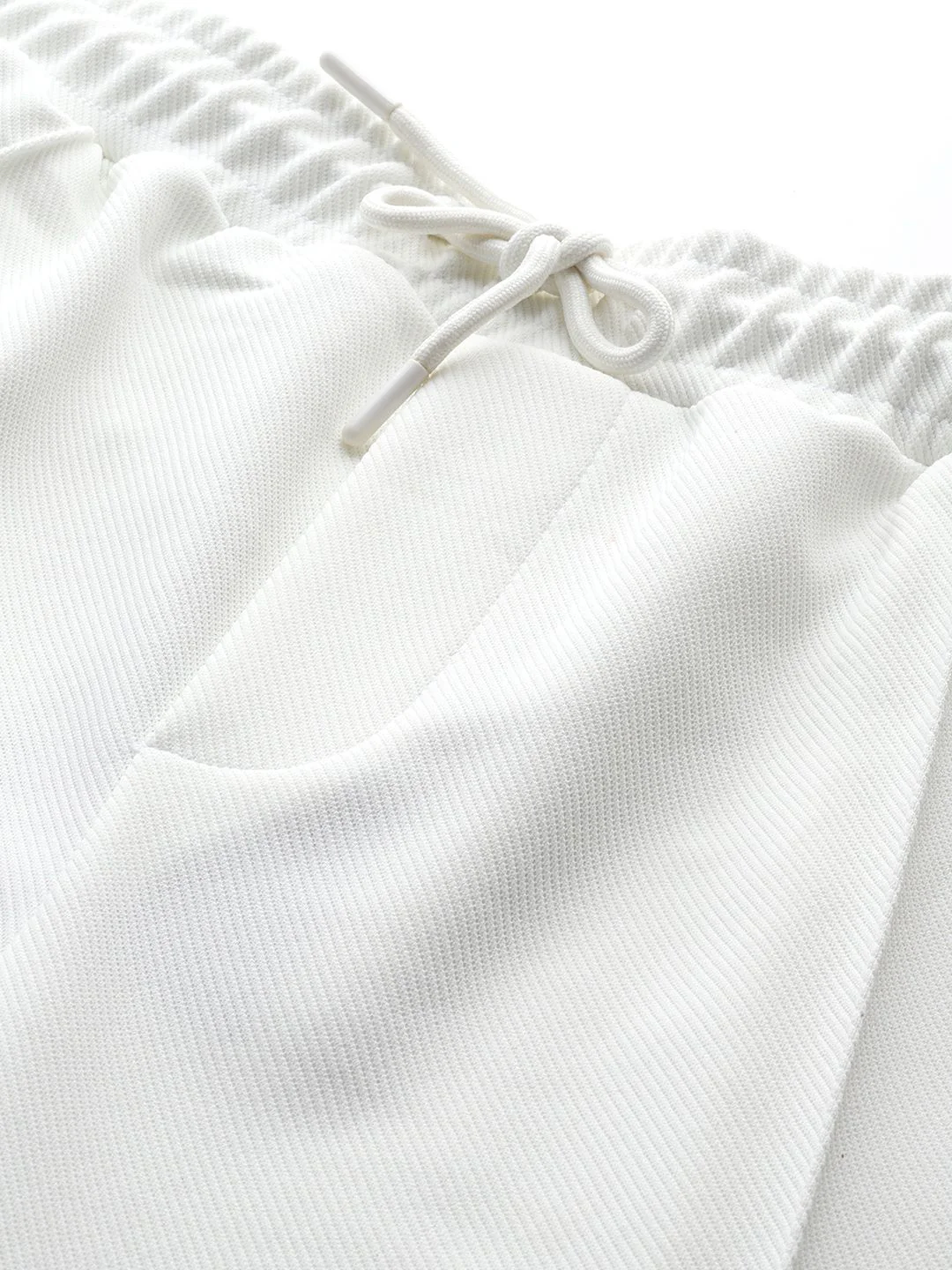 Men's White Relaxed Fit Printed Street Wear Jogger - Image 5