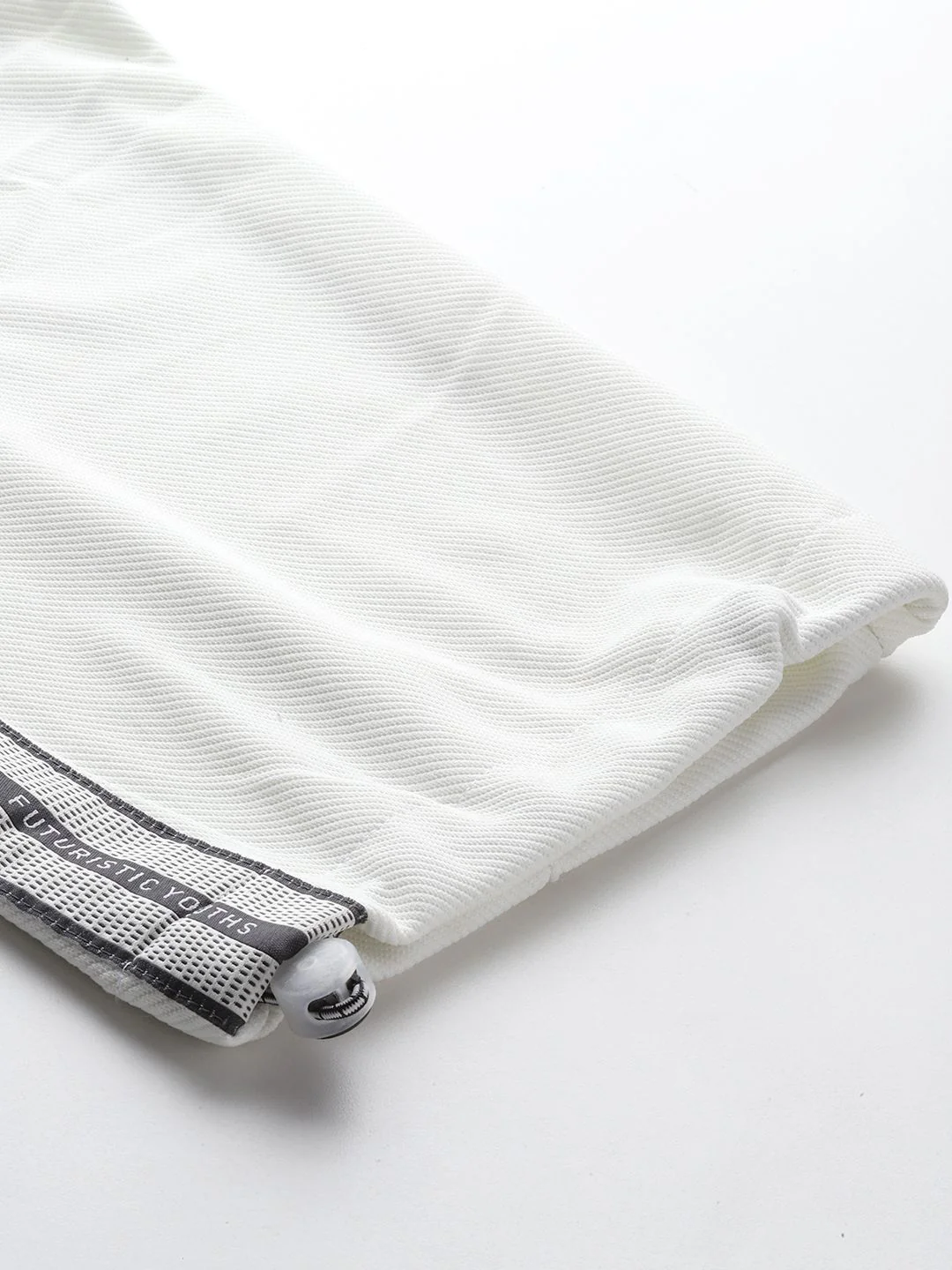 Men's White Relaxed Fit Printed Street Wear Jogger - Image 7