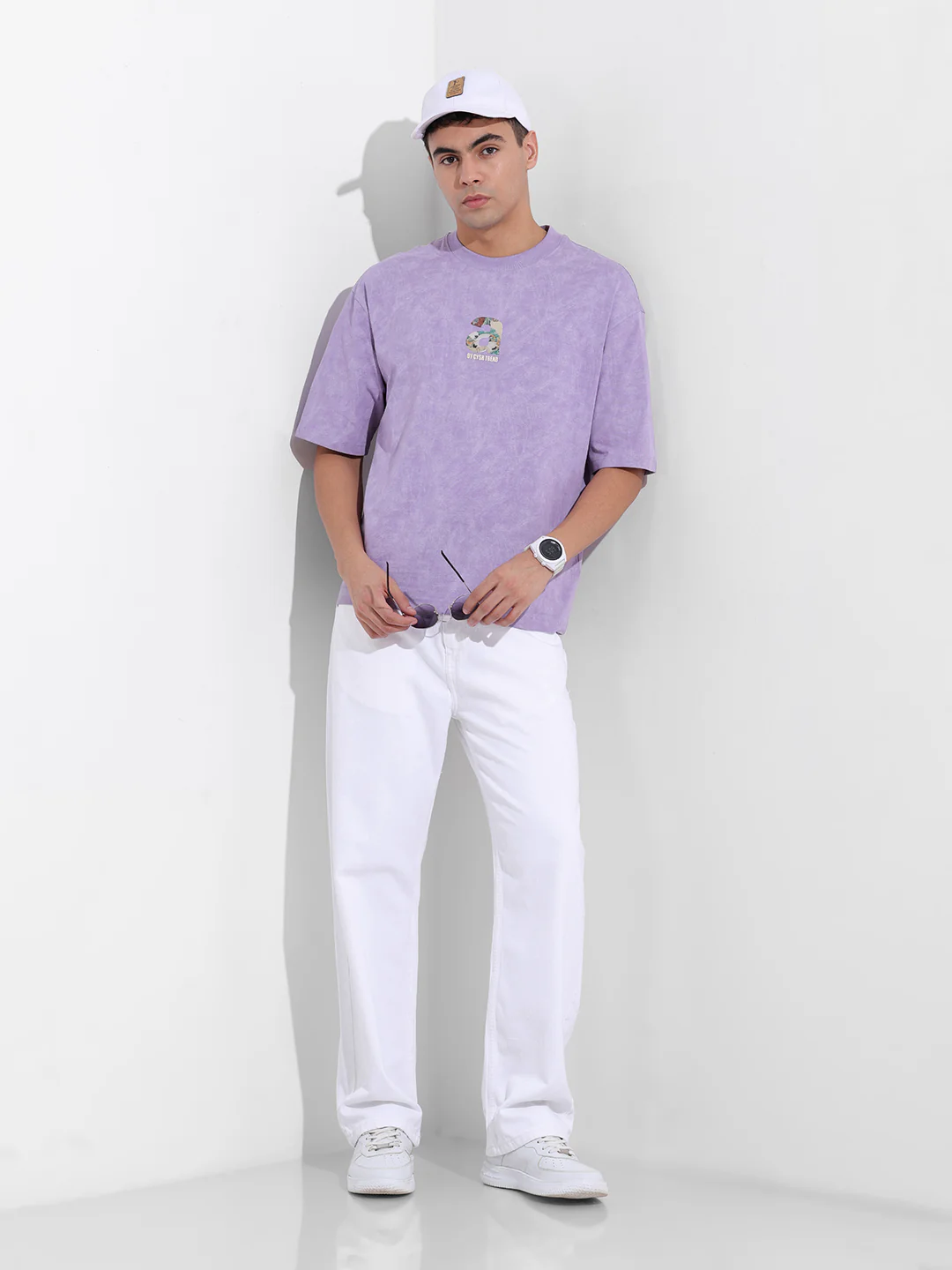 Men's White Relaxed Fit The Eternity Series Jeans - Image 2
