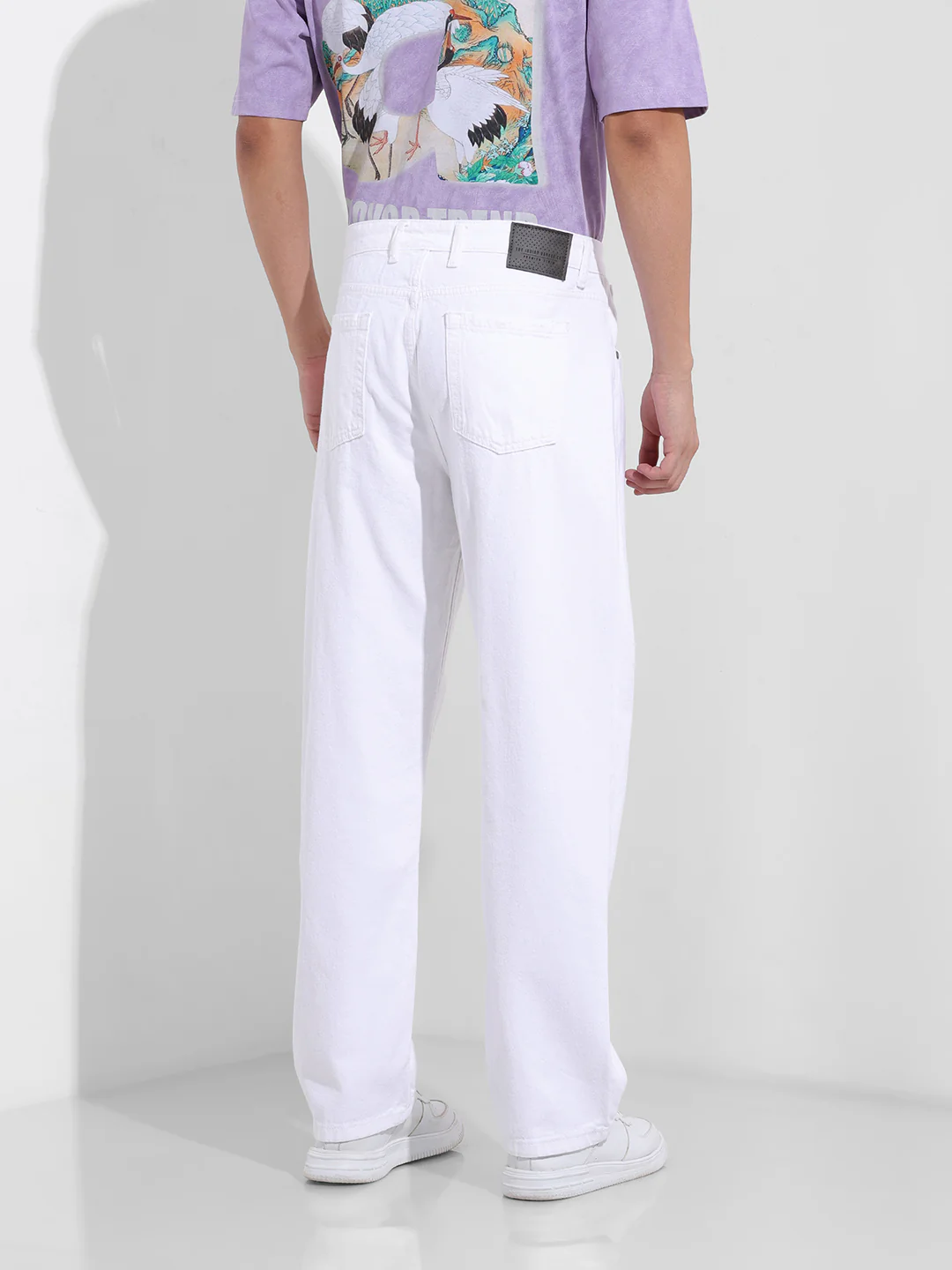 Men's White Relaxed Fit The Eternity Series Jeans - Image 6