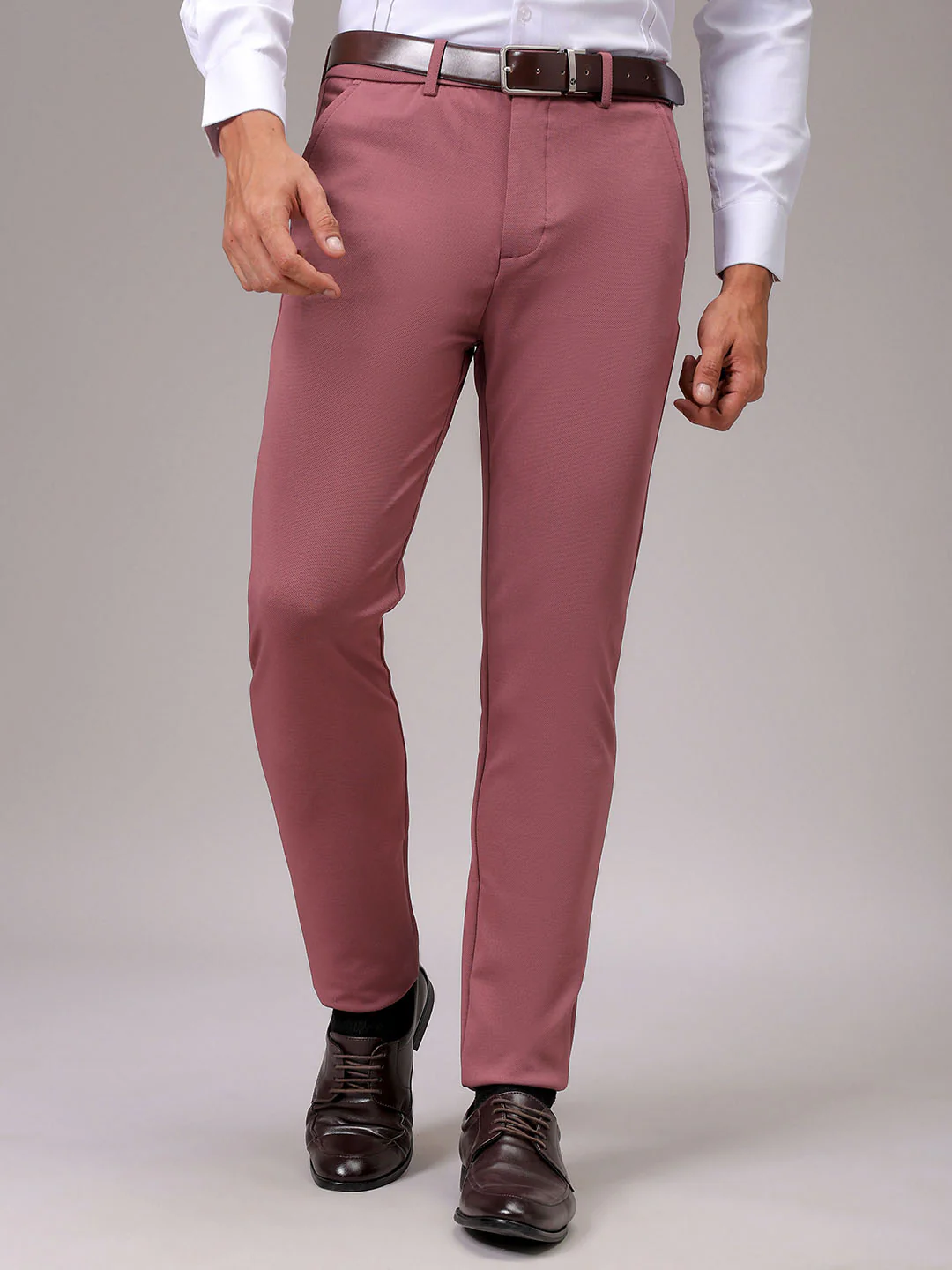 Men's Astro Dust Slim Fit Textured Formal Trouser - Image 3